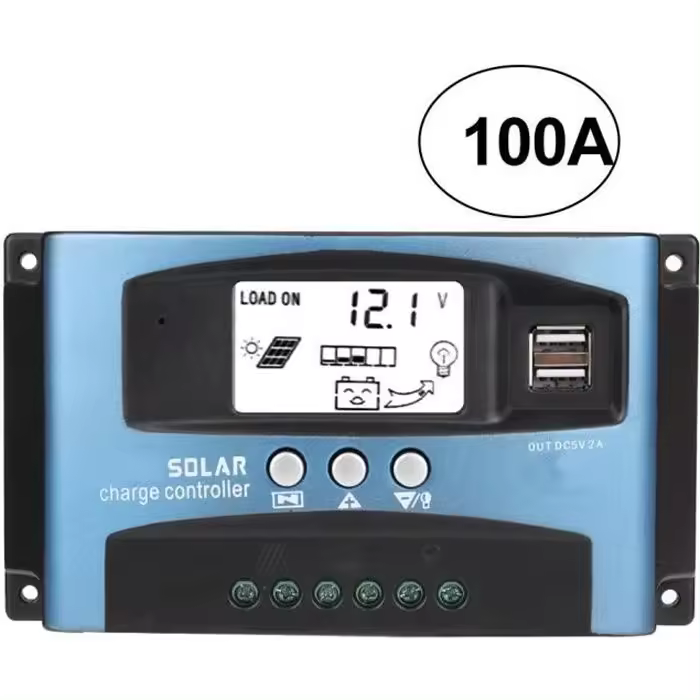 Cargador de Agua MPPT de 100A, controlador Regulador de carga de Panel Solar, 12V - 24V, actualización de seguimiento Automático YES25 - 1