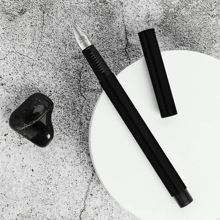 3PCS Jinhao 65 Pluma Fuente De Estilo Matizado Negro Con Convertidor Y Tungsteno EF F Nib Para Escritura Suministros Escolares Y De Oficina Para Estudiantes - 1