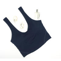 Sujetador De Deporte Para Yoga En Color Sólido De Alta Calidad Con Diseño U Para Mujeres Transpirable Tejido De Níquel - details 6