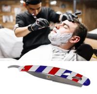 Soporte Para Afeitadora Retro Para Hombres Herramienta De Corte De Cabello Acero Inoxidable Mango Cuchillo Recto Barber Razor Holder - details 5