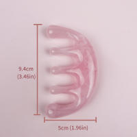 Peine De Masaje Meridiano Especial Con 5 Dientes Herramienta Portátil Para Masaje Cabeza Uso Doméstico Material ABS - details 6