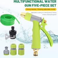 Manguera 10/20 metros con pistola rociadora y conectores multifuncional, Manguera Flexolátex con set de pistola rociadora para jardín, terraza, garaje, campo, etc. - details 1