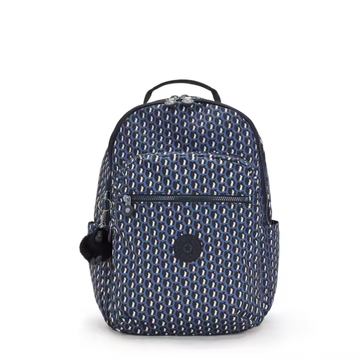 Mochila Kipling Coul S3DK azul ligera y resistente, con múltiples bolsillos organizadores, cómoda y funcional para uso diario, viajes, trabajo o universidad, diseño moderno y duradero de 14 L - 1