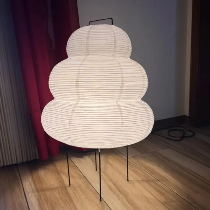 Lámpara De Escritorio Estilo Japonés Con Papel De Arroz LED Tres Colores Regulables Decoración De Arte Para Hogar Sala De Estar Hotel Dormitorio Luz Nocturna De Mesa - 1