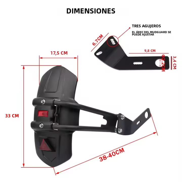 Guardabarros Trasero Para Honda Africa Twin CRF1100L CRF1000L ADV Adventure Sports Protección Contra Salpicaduras Para Rueda Trasera - 1