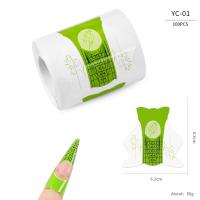 100pcs Formas De Uñas Artísticas Para Gel UV Extensión De Acrílico Estampado Francés Herramienta De Manicura Stencil Adhesivo Creativo Y Conveniente Para Uso Profesional O Doméstico - details 4