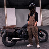 Bolso De Hombro Para Hombre Vintage De Lona Y Cuero Bolso Cruzado Casual Bolsas De Motocicleta Universal Impermeable Tamaño 36x27x12.5 - details 10