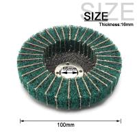 Discos De Pulido No Tejidos 100mm 4 Pulgadas Rueda De Polvo De Fibra Para Metal Y Madera Herramienta Abrosiva Para Torno De Ángulo Pulido Y Desburde - details 4