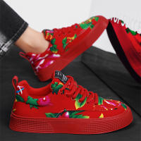 Zapatos Casual Para Hombre Con Diseño Floral Ligeros Y Confortables Plataforma Antideslizante Transpirables Para Caminar Y Correr - details 17