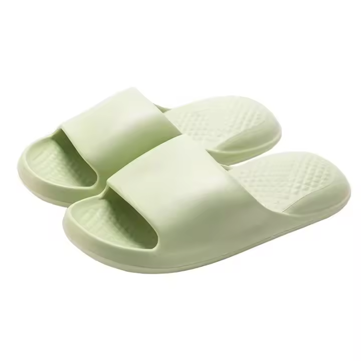 Zapatillas De Casa Para Mujer Súper Suaves Y Transpirables Con Tobillera Abierta Antideslizantes Para Interior Y Baño Color Sólido Minimalista - 1
