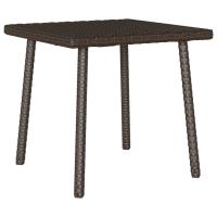vidaXL Mesa centro jardín rectangular 40x40x37 cm en color Marrón/Beige/Gris claro y más | estructura resistente ideal para salón dormitorio o estudio - details 0