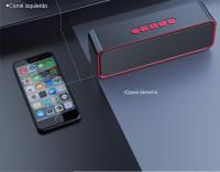 Altavoz Bluetooth portátil, altavoz inalámbrico Bluetooth 5,0 with Graves Estéreo 3D Hi-Fi, Badería Integrada de 1500 mAh, 12 horas de reproducción (Rojo) - details 1