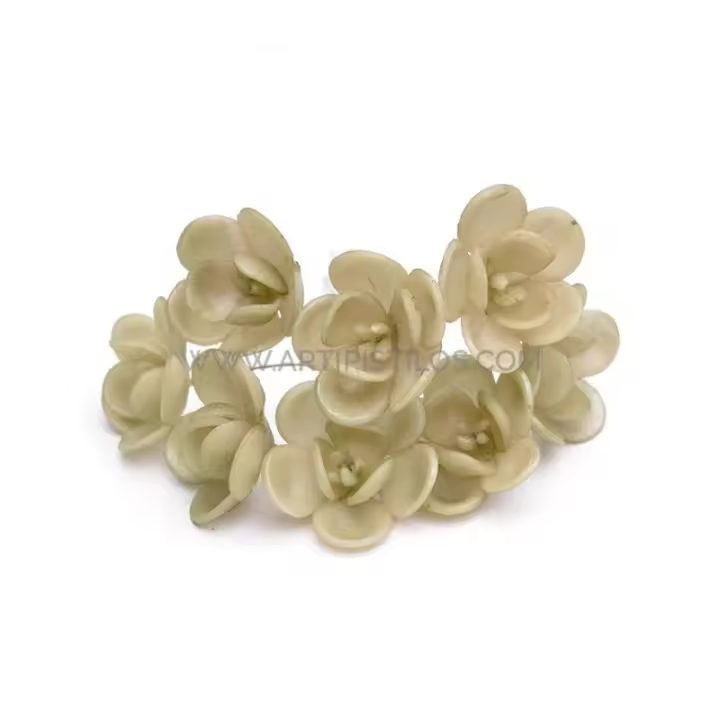 Flor de Porcelana Fría 2.6 Cm Decoración Coronitas Tiaras Tocados - 1