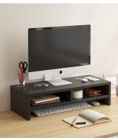 Soporte Ergonómico Para Monitor Y Teclado Organizador De Escritorio Con Almacenamiento Plástico Blanco Y Negro 12 Pulgadas - details 8