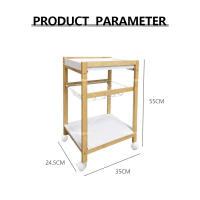 Cesta de almacenamiento con carrito para el hogar, estantería de almacenamiento móvil para el suelo. - details 1