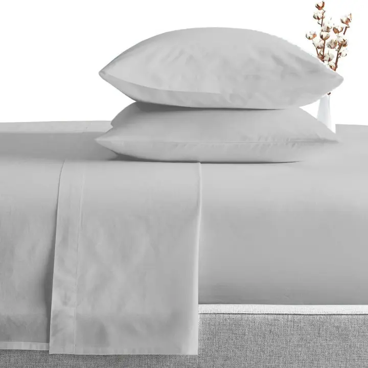 Juego de Sábanas Lisas 100% Polyester, Tejido Suave y Compatible con Todas Las Camas y Estaciones - 1