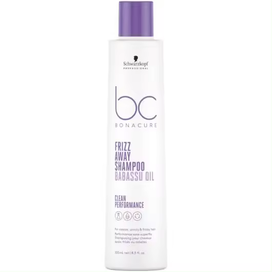 BC Schwarzkopf Champú Antiencrespado Bonacure Frizz Away 250ml - Control 72 Horas Suavidad Radiante - 1