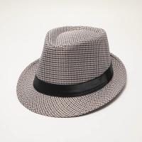 Sombrero Houndstooth Británico Para Hombres Y Mujeres Casual Estilo De Jazz Para Escenario Y Fiestas Material Poliéster - details 0