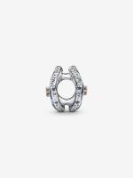 Pandora - Charm de Flor de pensar Azul-Plata de Lei - details 2
