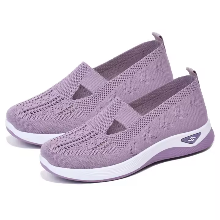 Zapatillas De Moda Transpirables Para Mujer Zapatos Casuales De Trabajo Con Soporte De Arco Y Antideslizante Zapatos Orthopedicos - 1