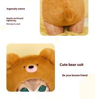 Muñeco De Peluche De Tiburón Genuino Mofusand Juguete Lindo Para Decoración De Habitación Regalo De Cumpleaños Suave Almohada Larga Para Dormir Unisex Tamaño 50cm Relleno De Algodón PP - details 10