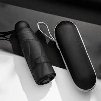 Mini Paraguas de viaje resistente al viento, Paraguas plegable mini, Mini sombrilla de viaje, paraguas pequeño portátil compacta para sol y lluvia, paraguas hombre y mujer, paraguas plegable resistente viento - details 7