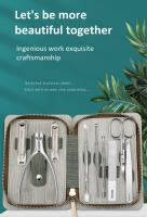 Nuevo Kit De Manicura Y Pedicura Profesional Con Cortauñas De Acero Inoxidable Y Estuche De Viaje Herramientas De Corte Para Uñas - details 0