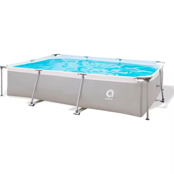 YUMO HOUSE-Avenli Piscina Rectangular con Estructura metálica 300x207x65cm 3701L ,Montaje fácil en 30minutos / Piscina Rectangular amb Estructura metàl·lica - 1