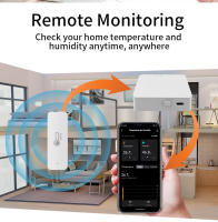 Sensor De Temperatura Y Humedad ZigBee Tuya Con Control Por App Y Voice Alexa Google Home Escena De Automatización Compatible Con℃/℉ - details 2