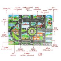 Mesa De Juego Ciudadana 83x57cm Con Señales De Tráfico Mapa De Estacionamiento Dinosaurio Fermero Juguete Educativo Para Niños Sin Batería Material ABS - details 2