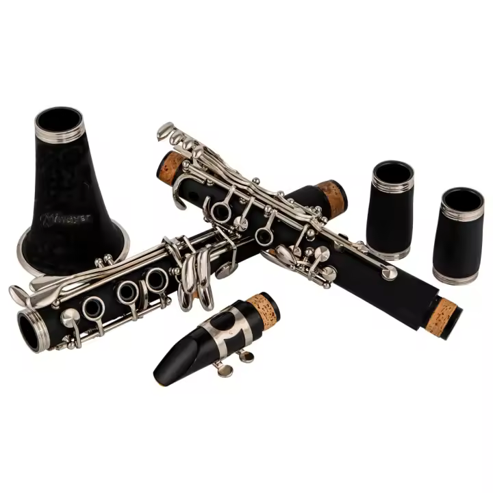 Miwayer Clarinete De Madera Bakelite Profesional Con 17 Teclas Y Viento Musical Instrumento De Viento Tenor Con Caja Y Regalito - 1