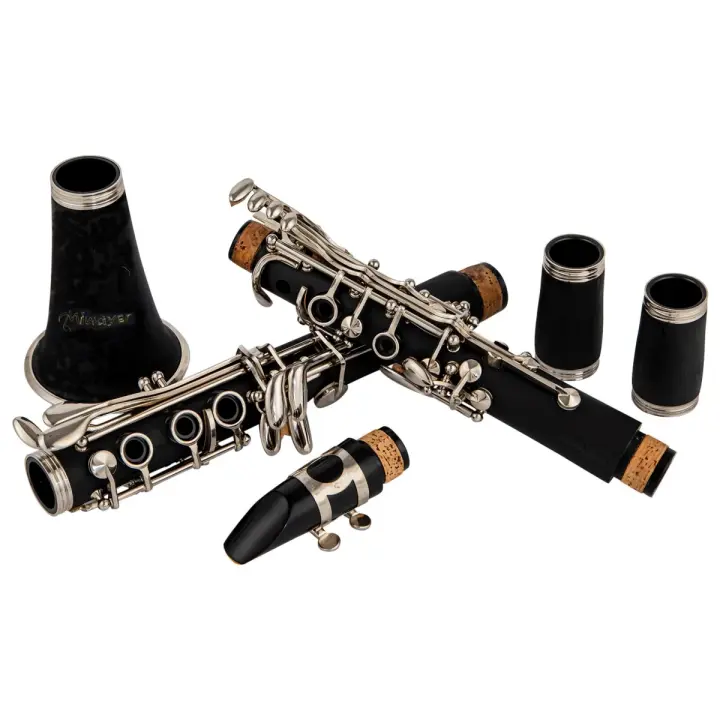 Miwayer Clarinete De Madera Bakelite Profesional Con 17 Teclas Y Viento Musical Instrumento De Viento Tenor Con Caja Y Regalito - 1