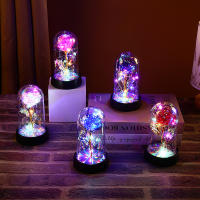 Rosa Artificial De 16CM Con LED Flores Creativas Para Decoración De Hogar Regalos Para San Valentín Día De La Madre Bodas - details 0