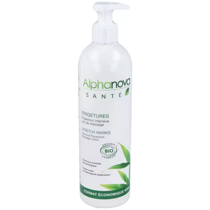 Alphanova Sant Stretch Marks Massage Milk Intensive Prevention 400Ml - 1