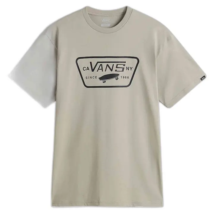 Camiseta de Manga Corta Vans Full Patch para hombre en color beige - 1