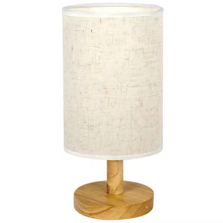 Lámpara de Mesa de Lino LED, 9,84*5,11 Pulgadas, Luz Nocturna, 3 Modos de Brillo - 1
