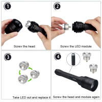 Linterna De Caza Profesional XRE Potente 500 Yardas Con Luz Blanca Roja Y Verde C11 Zoom Para Jabalíes Y Roedores Varmints Antorchas Portátiles Impermeables Con Fuente De Luz LED De Aleación De Aluminio - details 6