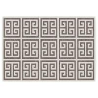 vidaXL Alfombra interior exterior antideslizante pelo corto 160x230 cm Color Hoja,  Geométrico,  Borde y mas Alfombras de área  Alfombra de Piso para Sala de Estar Dormitorio Habitación Salón - details 1