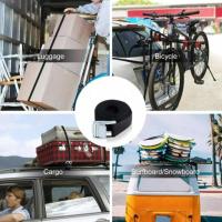 Cinta De Tensión Para Equipaje De Coche 1pc 2x40cm Cuerda De Atado De Carga Rígida Para Equipaje Pesado Con Hebilla De Rayo - details 7