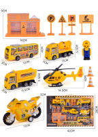 Juego De Modelos De Camiones De Incendio Y Coches Para Niños Kit De Juguete De Ingeniería Con Avión Y Tren Excavadora Regalo Para Niños - details 4