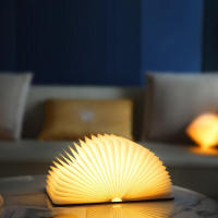 Lámpara De Lectura Creativa LED En Madera Con Luz Plegable USB Decoración De Habitación Para Niños Regalo De Cumpleaños Y Vacaciones Luz Nocturna Para Dormitorio - details 15