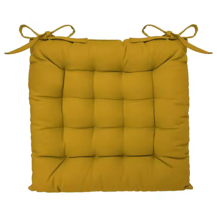 ALMOFADA PARA CADEIRA COR MOSTARDA 38x38cm - 1