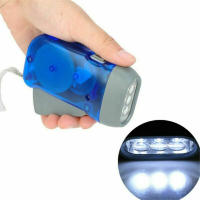 Linterna Mini LED De Autogeneración Con Manivela Dinamotriz En 3 Colores (Amarillo Rojo Azul) Para Camping Y Uso Doméstico Luz Portátil Para Exteriores - details 7