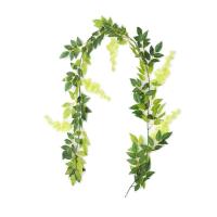 Guirnalda De Flores Artificiales De 2m Vine De Wisteria Con Hojas Para Exterior Decoración De Pared Falsa Flor Colgante Para Hogar Y Bodas - details 13
