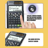 Calculadora Científica Multifuncional 417 Funciones Diseñada Especialmente Para Exámenes De Estudiantes Y Trabajo En Oficina Material Plástico Fuente De Poder Batería - details 3