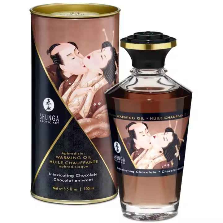 SHUNGA ACEITE MASAJE AFRODISIACO EFECTO CALOR CHOCOLATE 100 ML - 1