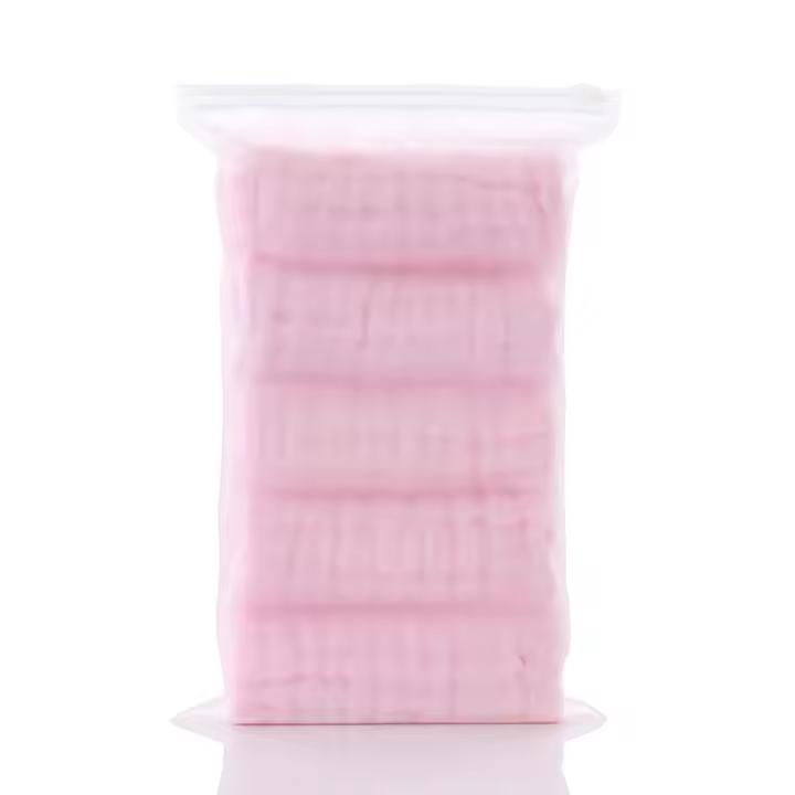 Toallas De Bebé Muselina De 6 Capas Suaves Algodón Paño De Rostro Para Baño Y Lactancia Toallas De Mano Y Burp Paquete De 5 - 1