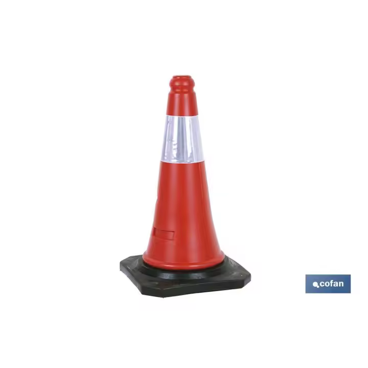 Cofan Reflectante 75 Cm Cono Tráfico Seguridad Vial - 1
