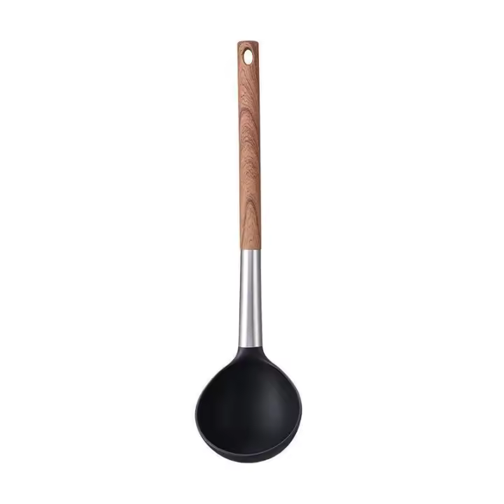 Juego de utensilios de cocina, utensilios de cocina de silicona de Nailon no tóxicos resistentes al Calor, sartenes antiadherentes, utensilios de cocina Para hornear con revestisiento que no daña - 1