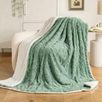 Manta Sofa Grande Polar Reversible de Franela y Sherpa Manta Cama Cordero Manta Polar Grande Suave Cálida Manta para Perro Siesta Habitación Manta Picnic - details 0
